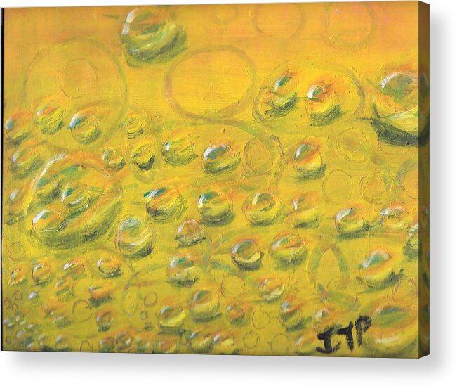 Rebirth Acrylic Print featuring the painting New Worlds Forming by Esoteric Gardens KN
