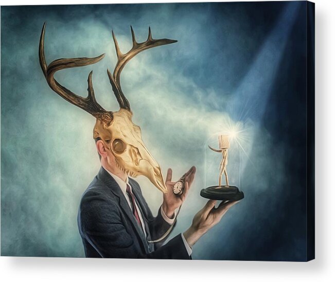 Deer Acrylic Print featuring the photograph Parable by Mark Fuller