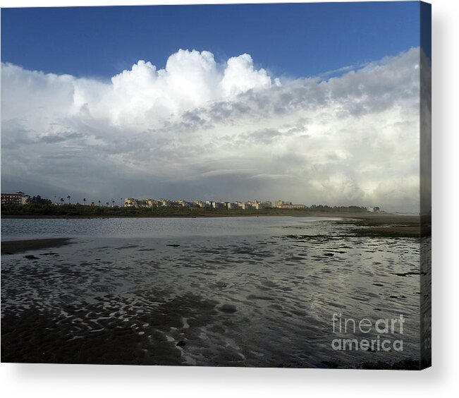 Storms Acrylic Print featuring the photograph Passing Storm - Isla Cristina by Phil Banks