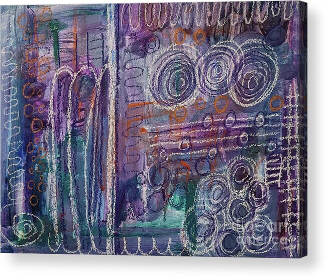 Patterns Acrylic Print featuring the mixed media Patterns Of A Life by Mimulux Patricia No
