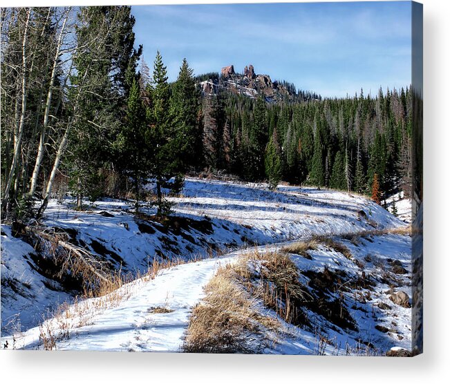 Winter Acrylic Print featuring the photograph Rabbit Ears Pass by Jim Hill