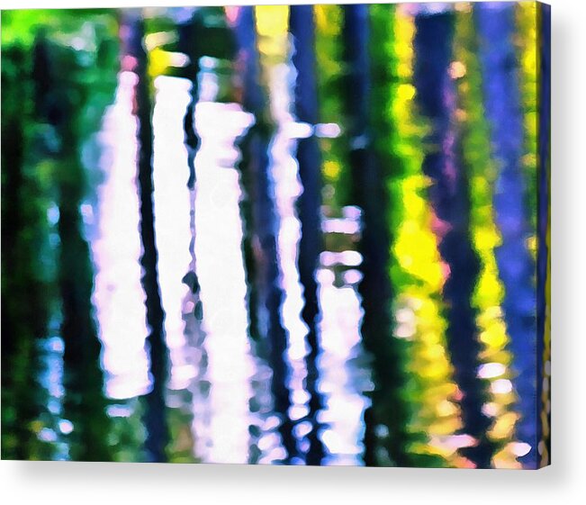 Ripples Acrylic Print featuring the mixed media Ripples and Reflections by Christopher Reed