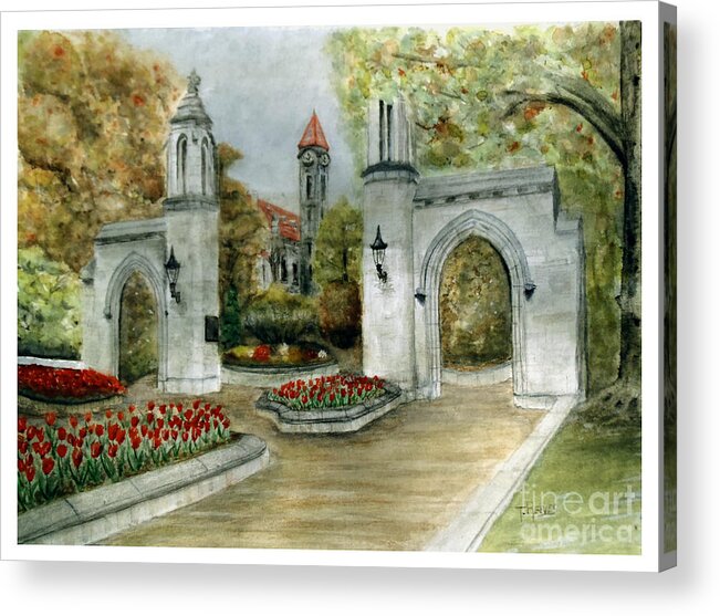 Sample Gates 1 Acrylic Print featuring the painting Sample Gates 1 by Ted Reeves