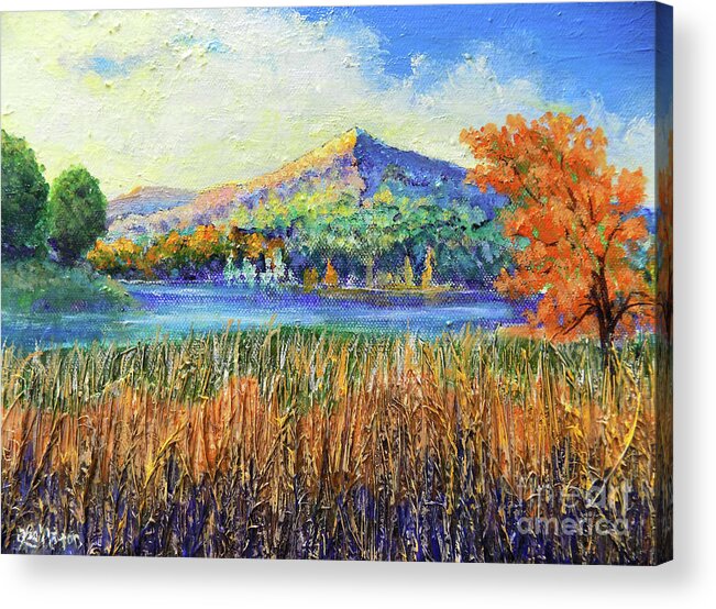 Landscape Acrylic Print featuring the painting Scene Of Tranquility by Lee Nixon