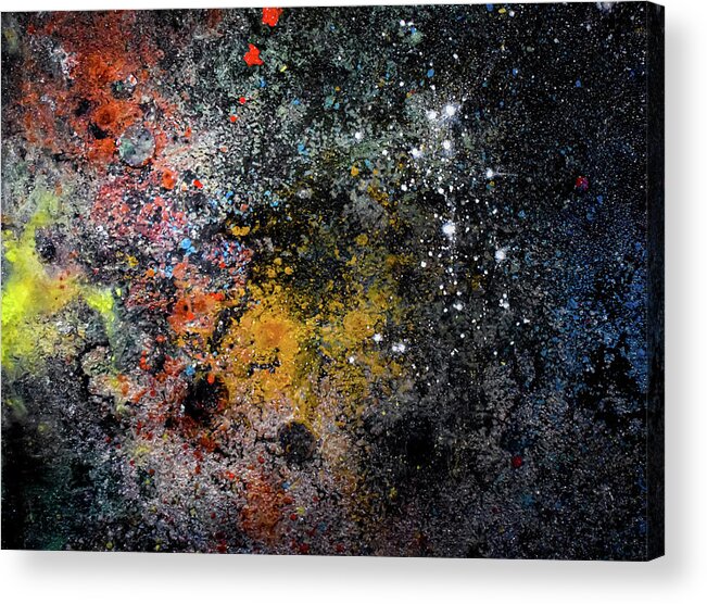 Space Acrylic Print featuring the mixed media Space Nebula FOG Constellation 5412971 by Patsy Evans- Alchemist Artist