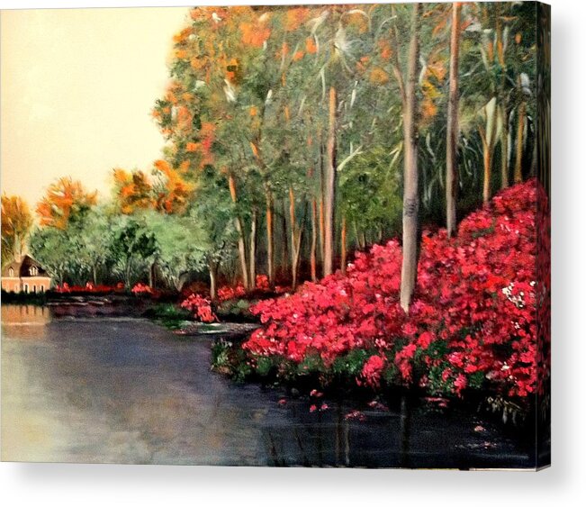 Peaceful Acrylic Print featuring the painting Splendor by Juliette Becker