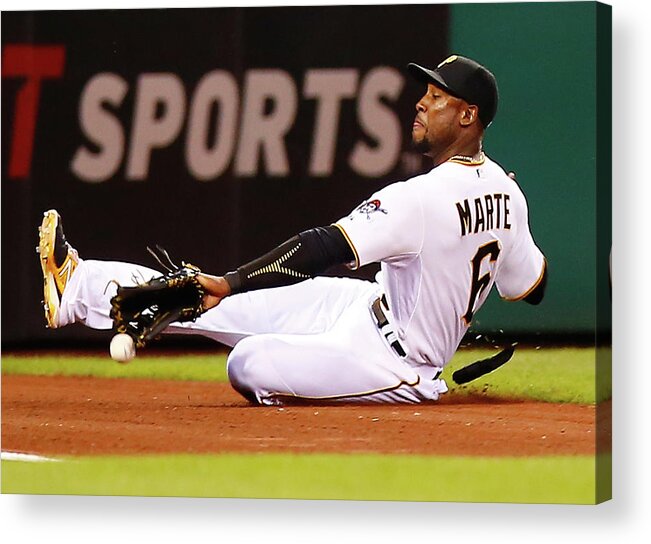 People Acrylic Print featuring the photograph Starling Marte by Jared Wickerham