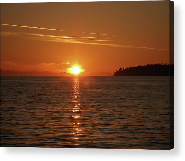 Canada Acrylic Print featuring the photograph Sunset Island by Loyd Towe Photography