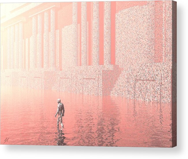 Afterlife Acrylic Print featuring the digital art The Afterlife by John Alexander