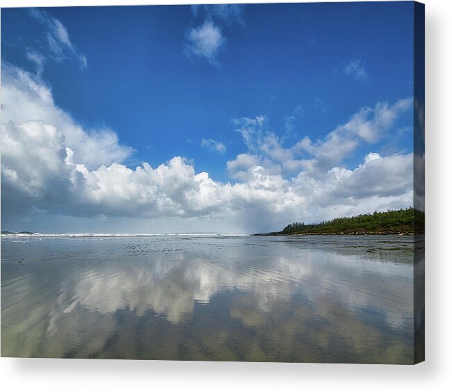 Tofino Acrylic Print featuring the photograph The Clouds and the Tide by Allan Van Gasbeck