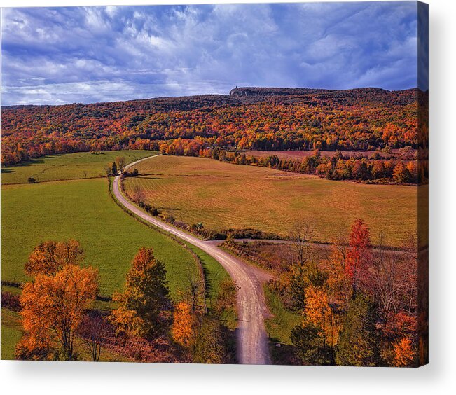 Hudson Valley Acrylic Print featuring the photograph The Gunks NY by Susan Candelario