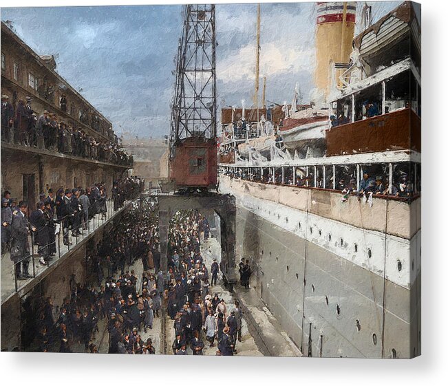 Steamer Acrylic Print featuring the digital art Welcome Home by Geir Rosset