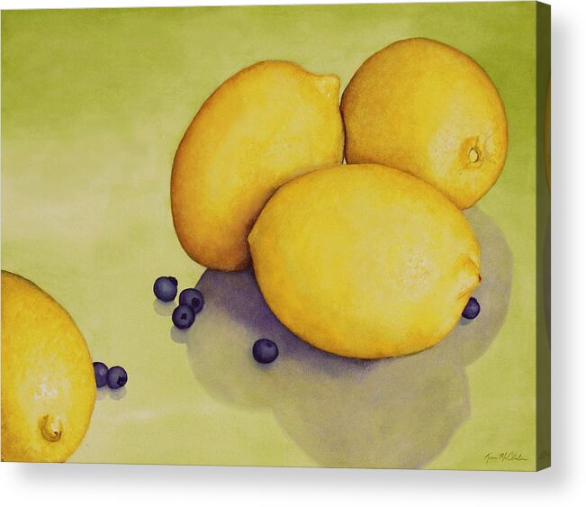 Kim Mcclinton Acrylic Print featuring the painting When Life Gives You Lemons by Kim McClinton