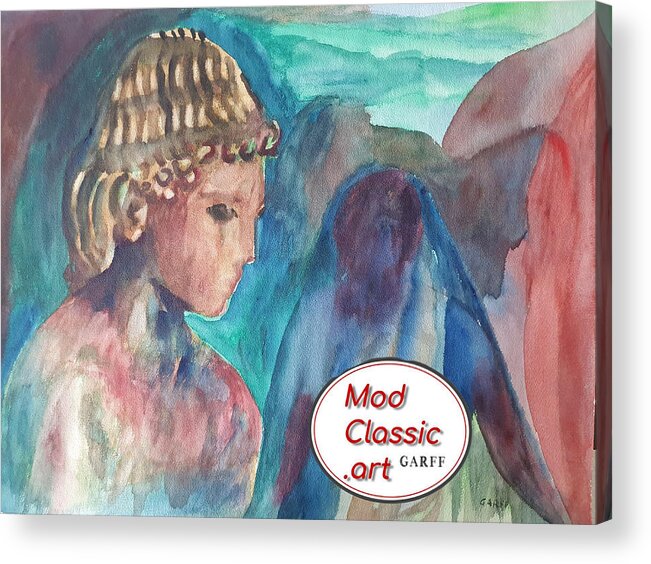 Sculpture Acrylic Print featuring the painting Youth ModClassic Art by Enrico Garff