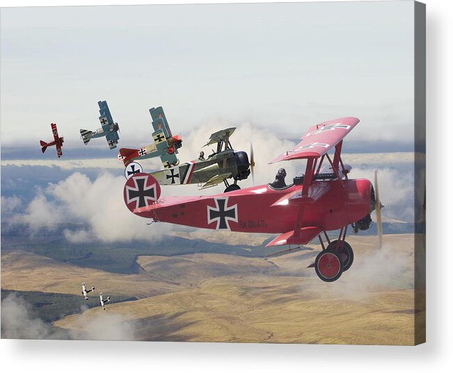 Aircraft Acrylic Print featuring the digital art Circus comes to Town by Pat Speirs