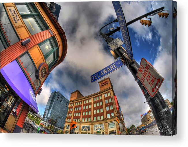 Buffalo Acrylic Print featuring the photograph 002 Delaware and Chipp by Michael Frank Jr