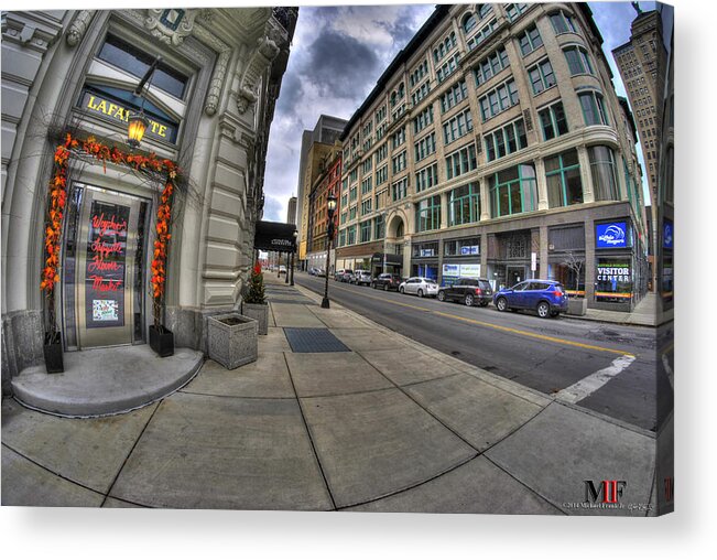 Michael Frank Jr Acrylic Print featuring the photograph 0033 Hotel Lafayette by Michael Frank Jr