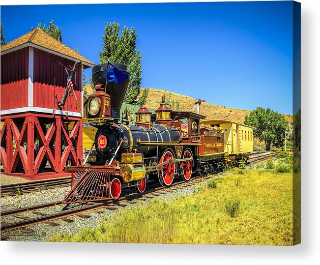 V &t Acrylic Print featuring the photograph Virginia and Truckee Gold Rush Train 22 #1 by LeeAnn McLaneGoetz McLaneGoetzStudioLLCcom