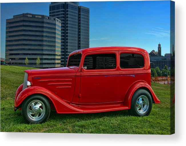 1934 Acrylic Print featuring the photograph 1934 Chevrolet Sedan Hot Rod by Tim McCullough