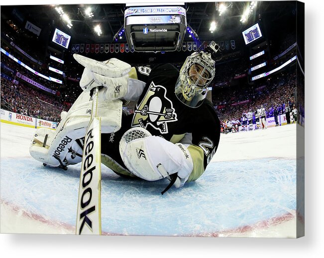 People Acrylic Print featuring the photograph 2015 Honda Nhl All-star Skills #1 by Bruce Bennett