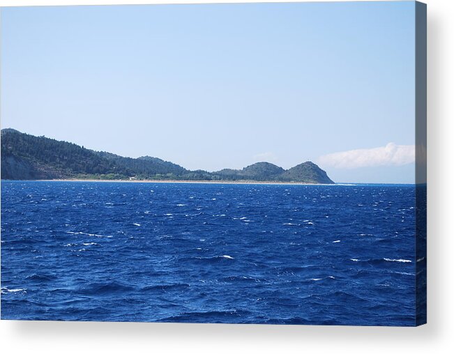 Seascape Acrylic Print featuring the photograph Bragini Beach #2 by George Katechis