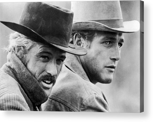 Paul Newman Acrylic Print featuring the photograph Butch Cassidy and the Sundance Kid by Georgia Fowler