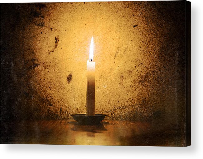 Candle Acrylic Print featuring the photograph Candle #1 by Dutourdumonde Photography