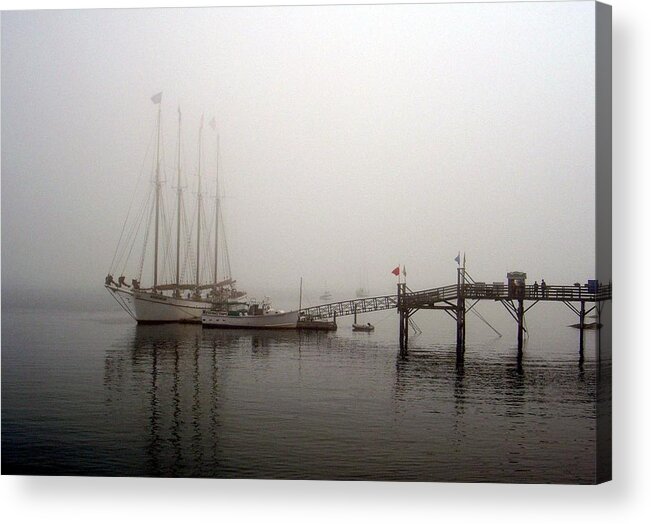 Fog Acrylic Print featuring the photograph Fogged In #2 by Carolyn Jacob
