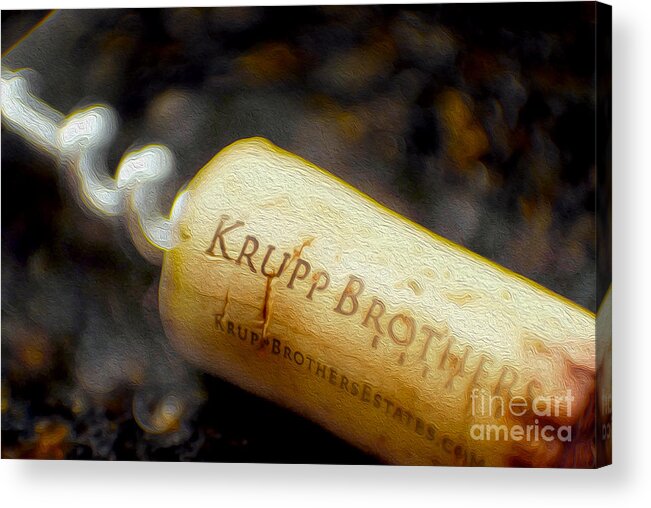 Krupp Brothers Acrylic Print featuring the mixed media Krupp Cork #1 by Jon Neidert