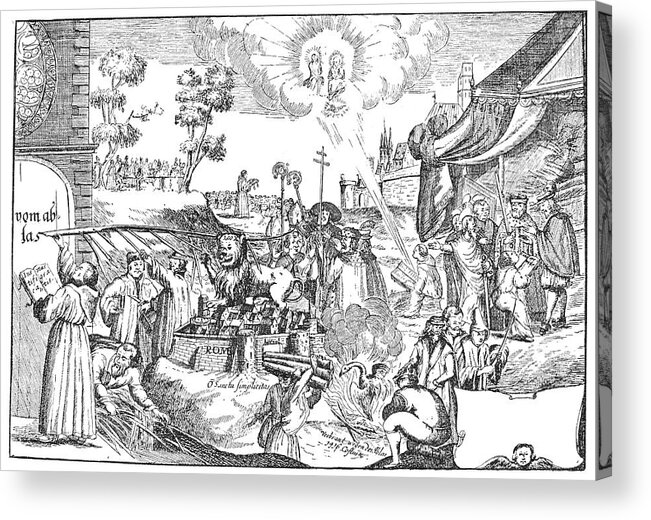 1517 Acrylic Print featuring the painting Luther Anniversary, 1617 #1 by Granger