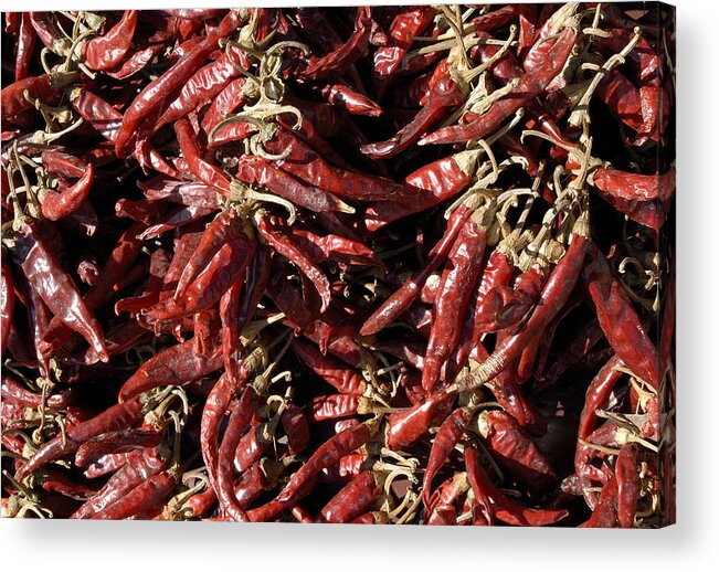 Bell Acrylic Print featuring the photograph Paprika Peppers, Budapest #1 by Theodore Clutter