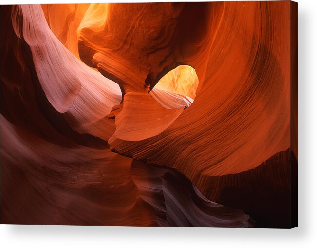 Feb0514 Acrylic Print featuring the photograph Sandstone Walls Antelope Canyon Arizona #1 by Tom Vezo