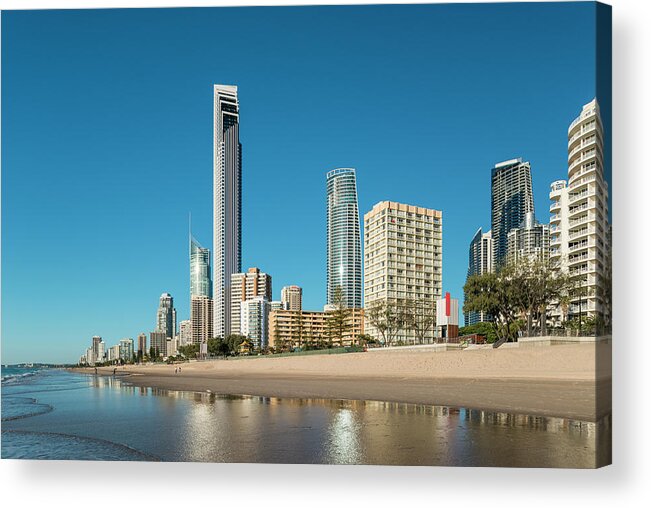 Dawn Acrylic Print featuring the photograph Surfers Paradise From Surfers Paradise #1 by Stefan Mokrzecki