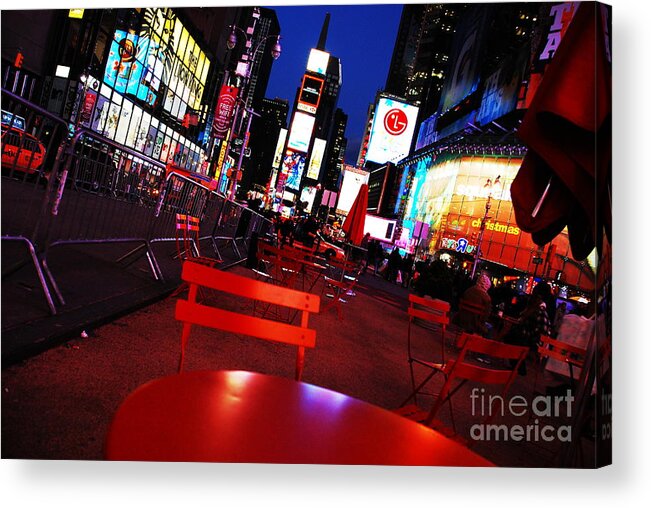 New Acrylic Print featuring the photograph Times Square #1 by Jonas Luis