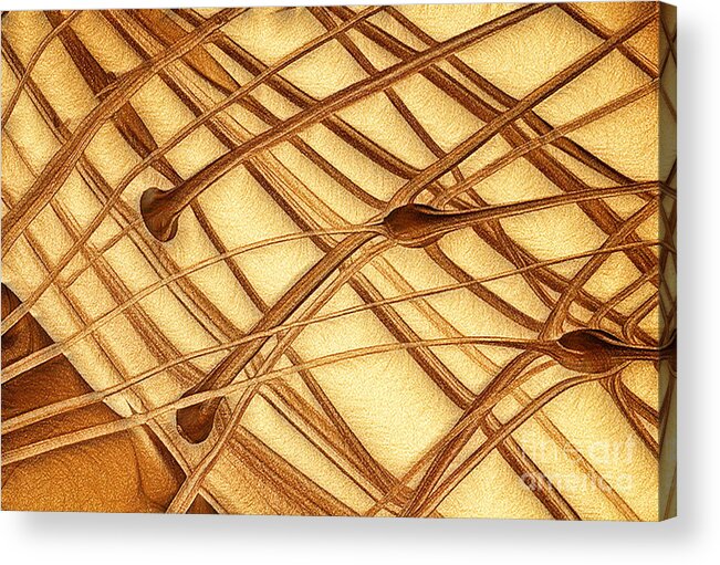  Pattern Acrylic Print featuring the digital art Magic background #18 by Odon Czintos