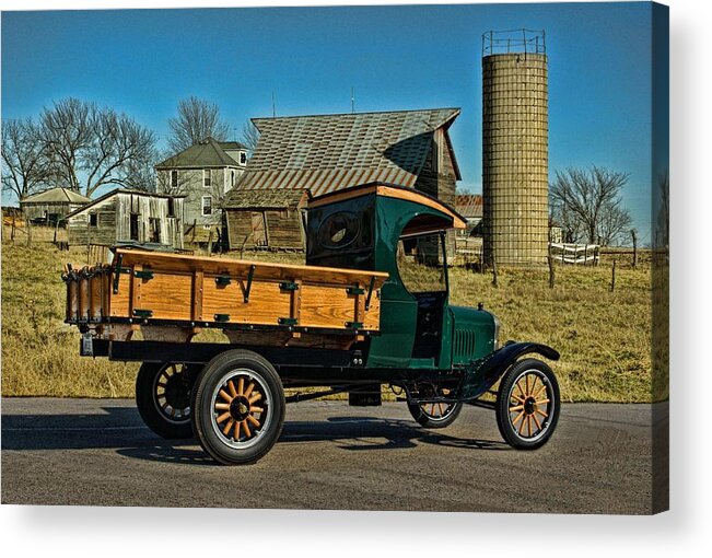 1923 Acrylic Print featuring the photograph 1923 Ford Model TT One Ton Truck by Tim McCullough