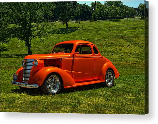 1938 Chevrolet Acrylic Print featuring the photograph 1938 Chevrolet Coupe Hot Rod by Tim McCullough