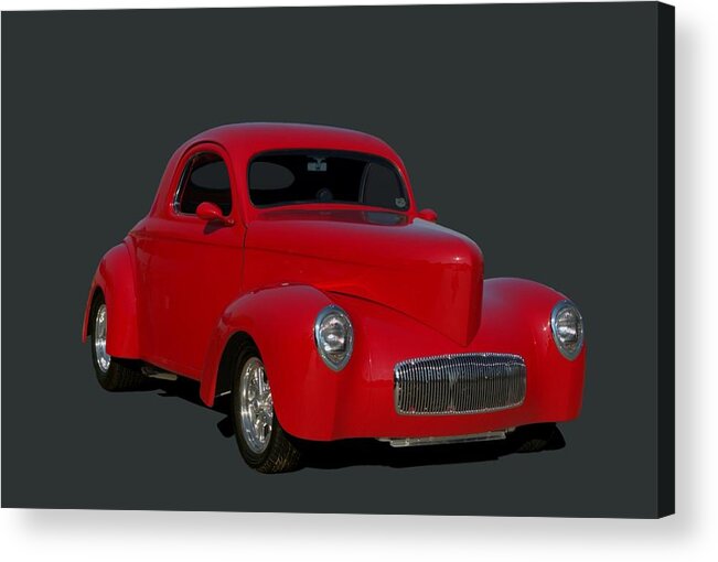 1940 Acrylic Print featuring the photograph 1940 Willys Hot Rod by Tim McCullough
