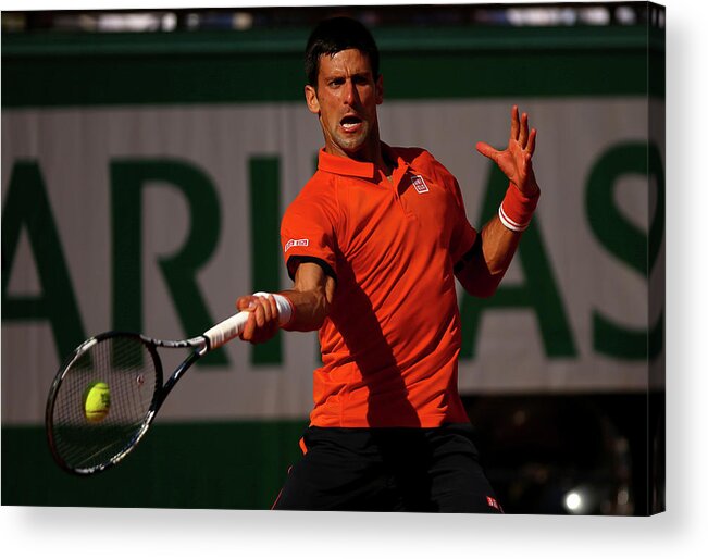 Tennis Acrylic Print featuring the photograph 2015 French Open - Day Fifteen by Dan Istitene
