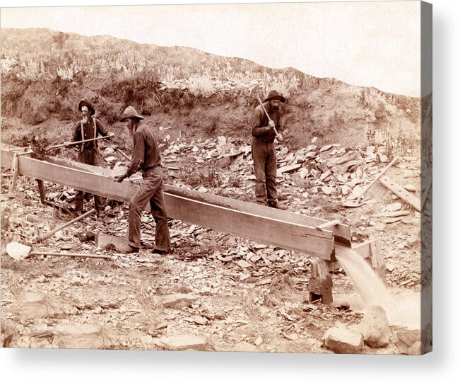 History Acrylic Print featuring the photograph Black Hills Gold Rush, 1889 #2 by Science Source
