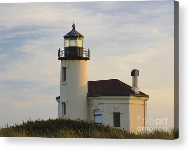 Bandon Acrylic Print featuring the photograph Coquille River Lighthouse by John Shaw