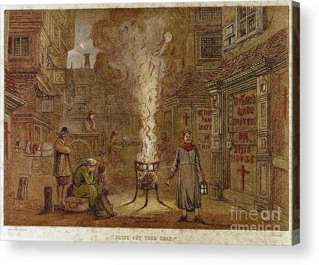 1665 Acrylic Print featuring the photograph Plague Of London, 1665 #2 by Granger
