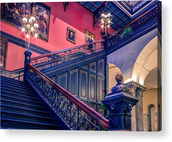 Interior Acrylic Print featuring the photograph SC State House #2 by Traveler's Pics