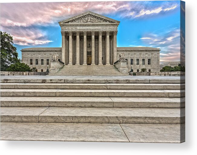 America Acrylic Print featuring the photograph Supreme Court #2 by Peter Lakomy