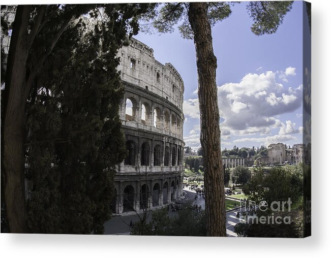 Italy Acrylic Print featuring the photograph The Roman Coliseum by Eye Olating Images