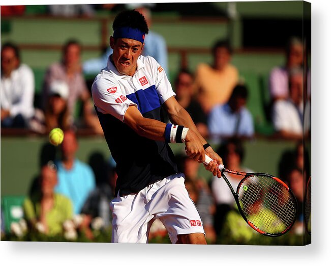 Tennis Acrylic Print featuring the photograph 2015 French Open - Day Ten by Dan Istitene