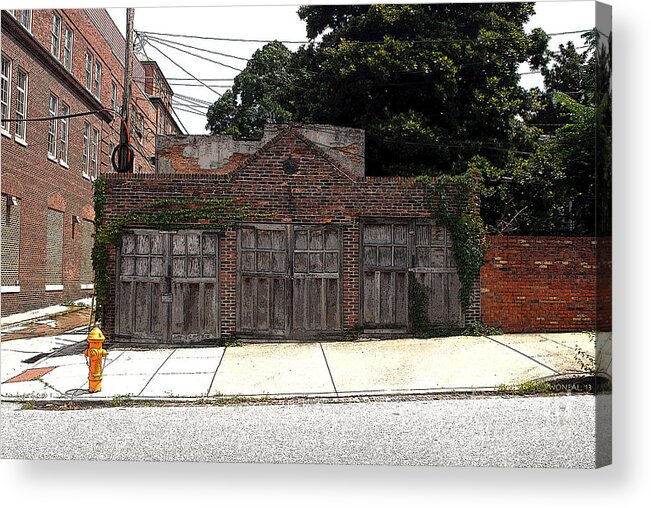 Architecture Acrylic Print featuring the photograph 3 Door Carriage Garage by Walter Neal