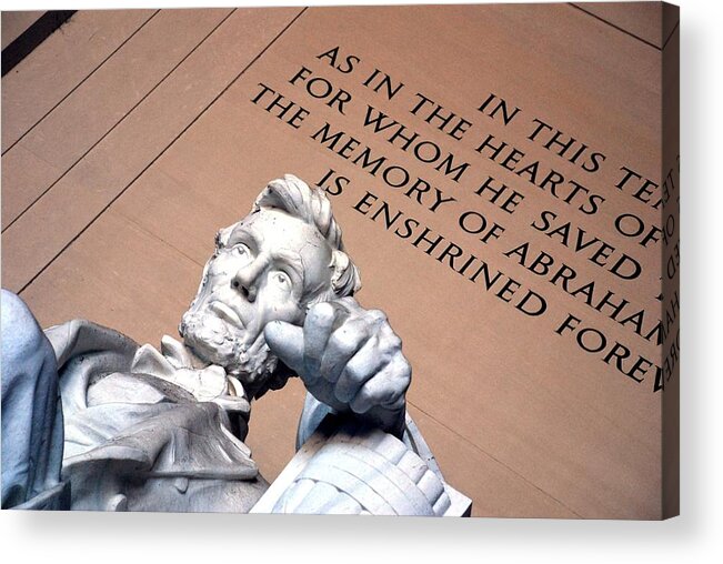 Washington Acrylic Print featuring the photograph Lincoln Memorial by Kenny Glover