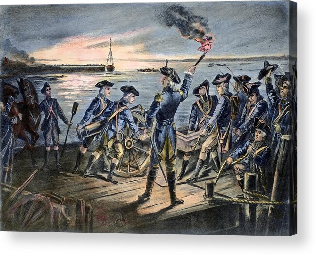 1776 Acrylic Print featuring the photograph Battle Of Long Island, 1776 #6 by Granger