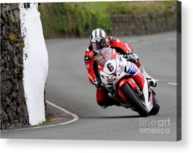 Motorbikes Acrylic Print featuring the photograph Michael Dunlop #14 by RICHARD NORTON Church